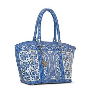 Elegant Blue and White Tote Bag